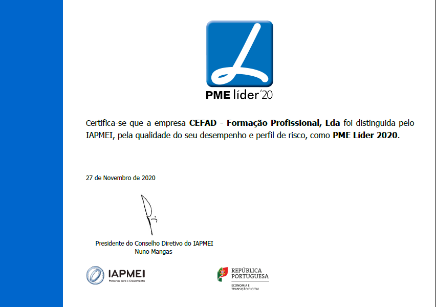 Diploma PME 2020 CEFAD